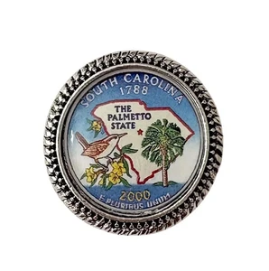 South Carolina US State brooch / Tack Pin - Picture 1 of 3