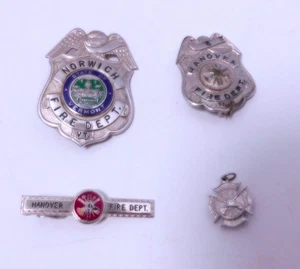 Lote de clip de corbata insignias de bombero/jefe de colección retirado NH/VT - Imagen 1 de 17