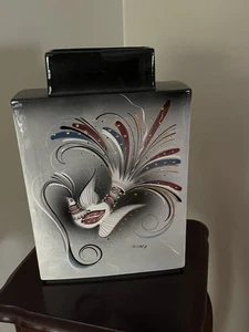 Vintage Sascha Brastoff “Jewel Bird” Large MCM Ceramic Vase Art/Pottery - Picture 1 of 18