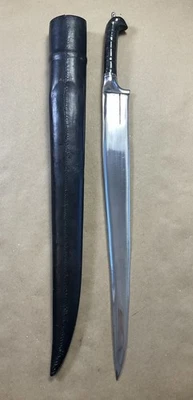 Espada corta Khyber afgana afgana del siglo XIX con vaina Foto 1 de 4