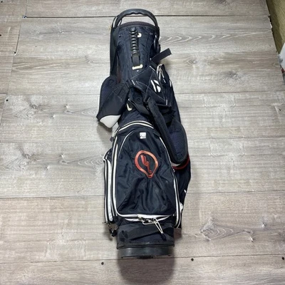 Bolsa de suporte de golfe TaylorMade preta vermelha carrinho de transporte leve suporte profissional capa de chuva - Imagem 1 de 4