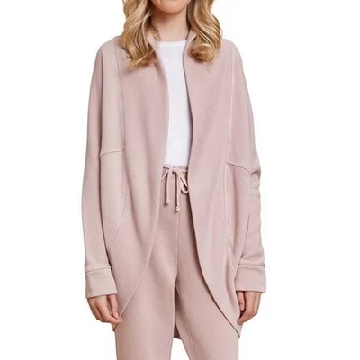 Cardigã novo com etiquetas Barefoot Dreams Girls Malibu Collection círculo terry escovado - Imagem 1 de 4