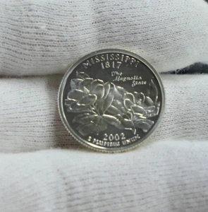 2002 S Silver US State 25c Mississippi - Picture 1 of 2