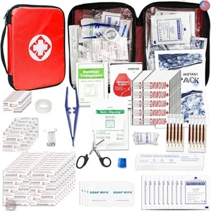 Travel-First Aid-Kit Car-Home 300PCS Survival-Kit Outdoor-Adventure - Small - Picture 1 of 7