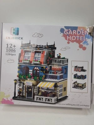 Garden Hotel Building Kit (1284 Pieces) Blocks Architecture City Street  - Image 1 of 4