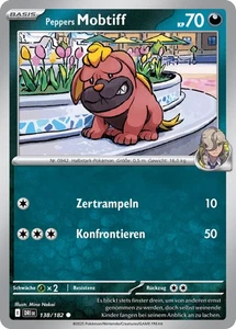 Pokemon Karte Peppers Mobtiff 138/182 KP 70 - Ewige Rivalen - Picture 1 of 1