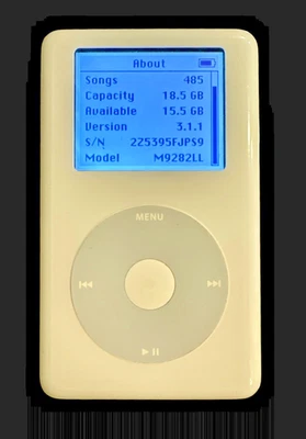 20GB Apple iPod 4th Gen MONOCHROME A1059 - New Battery - Image 1 of 4