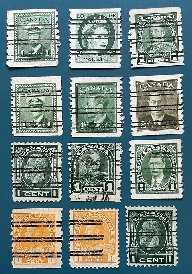 Lote 15 estampillas de Canadá pre canceladas Foto 1 de 1