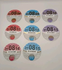 B.M.W tax discs set of 8 Annual Disc for BMW car Velolegy MORE in STORE - Foto 1 di 6