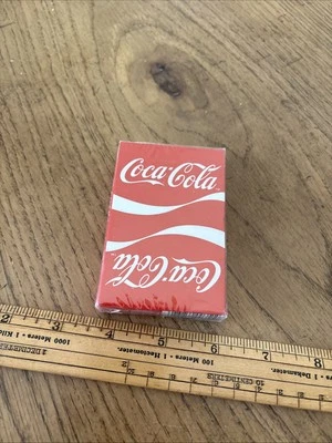 1984 Vintage COCA COLA Bridge Deck Collectible Playing Cards - Red Wave Coke USA - Image 1 of 3