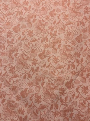 5+ Yds Marco Fabiano Wild Apple David Textiles Pink On Pink Floral Cotton Fabric - Image 1 of 4