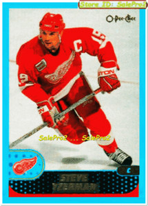 OPC 2001 STEVE YZERMAN NHL DETROIT RED WINGS LARGE 5 1/8' X 4' JUMBO CARD 2/8