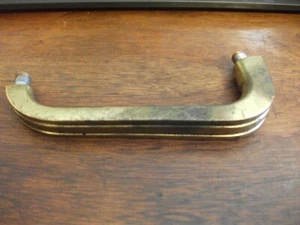 Vintage massiver Messing Türgriff Ausschlachten Art Deco 6" lang - Bild 1 von 4