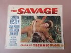 Vintage Movie Poster Lobby Card 14x11" THE SAVAGE 1952 Charlton Heston 52/236 DS
