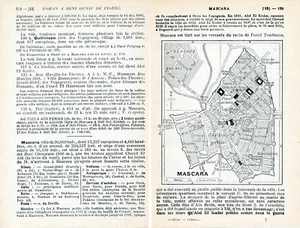 DZ Muaskar Mascara 1930 pt. plan ville orig. + guide (3 p.) place d'Austerlitz - Bild 1 von 1