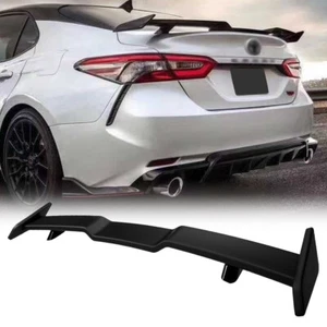 For Toyota Camry 2018-2023 Matte Black JDM TRD Style Highkick Trunk Spoiler Wing - Picture 1 of 20