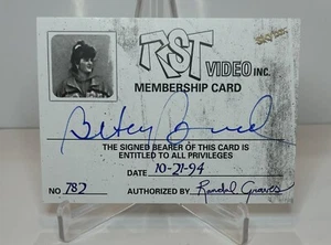 BETSY BROUSSARD 2016 UPPER DECK CLERKS RST VIDEO MEMBERSHIP AUTO CARD A-BB - Picture 1 of 1