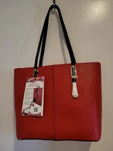 PortoVino Wine Bag RED Fashionable Wine Purse with Hidden, Insulated Compartment - Picture 1 of 6