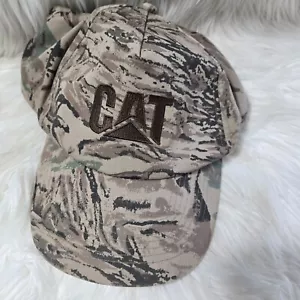 Cappello vintage CAT Caterpillar IL USA mimetico caccia camionista berretto snapback - Foto 1 di 3