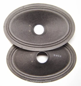 Pair Vintage 5"X7" Paper Cones - Speaker Parts - RW498 - Picture 1 of 2