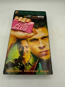FIGHT CLUB PREMIUM SERIES BRAD PITT EDWARD NORTON MISCHIEF MAYHEM SOAP VHS TAPE - Picture 1 of 6