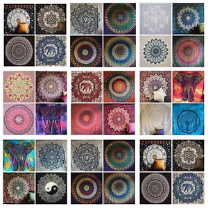 Large Indian Tapestry Wall Hanging Mandala Hippie Bedspread Throw Bohemian Cover - Picture 1 of 15