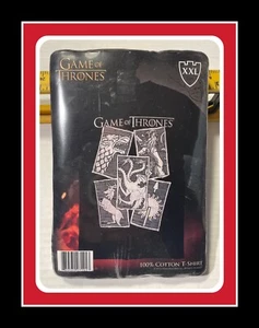 Game Of Thrones 2015 HBO 5 Houses T Shirt Mens Size XXL Brand New Vacuum Sealed - Picture 1 of 14