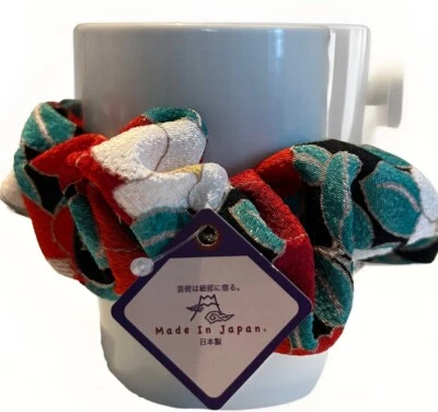 Acessório de cabelo Scrunchies kimono japonês designs de camélia feitos à mão - Imagem 1 de 4