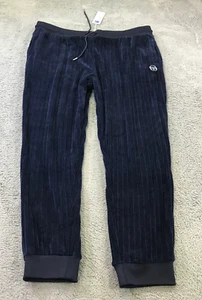 Sergio Tacchini Joggers Mens 3XL XXXL Velour Type Blue Chenille Pants Sweatpants - Picture 1 of 9
