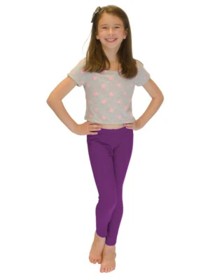 Vivian's Fashions Long Leggings - Girls, Cotton - Image 1 of 4