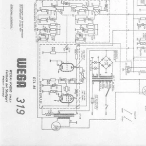 Wega Service Schaltplan für RF 319  Copy - Bild 1 von 1