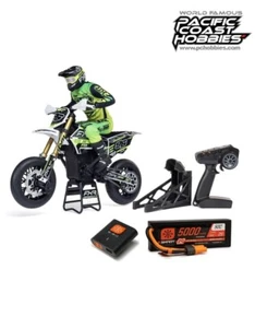 Promoto-SM 1/4 Super Moto Motorcycle, FXR, White: RTR with Battery and Charger - Picture 1 of 5
