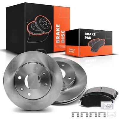 Rotores de freno de disco delanteros y pastillas de freno de cerámica para Hyundai Elantra 98-02 05-06 Foto 1 de 4