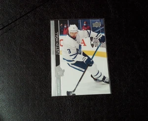 Tarjeta de hockey 2021 Justin Holl Toronto Maple Leafs NHL CUBIERTA SUPERIOR CASI COMO NUEVA - Imagen 1 de 2