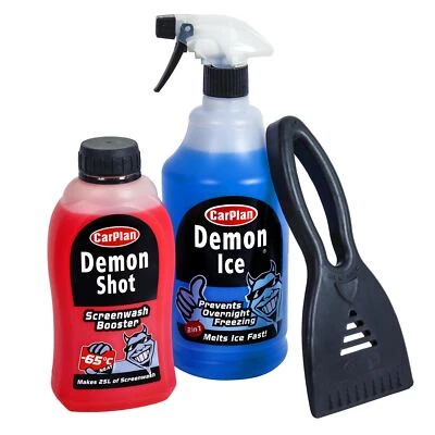 CarPlan Demon Shot Screenwash & Ice Preventer De-Icer Kit Ice Melt Washer Fluid - Image 1 of 4