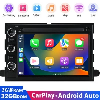 Para Ford Escape Mustang 2005-2009 Android 12 Radio GPS Sistema de navegación Carplay 2+32G Foto 1 de 4