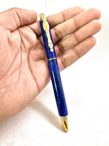 Wholesale Price Natural Stone 25g Lapis Lazuli Ballapoint Blue Ink Pen Handmad - Picture 1 of 6