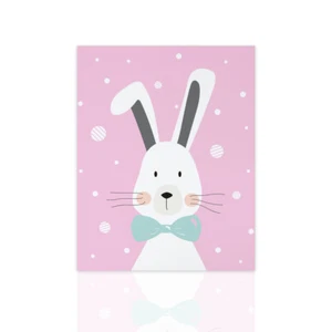 Quadro moderno per bambini Coniglietto - ideale per la cameretta nascita regalo - Picture 1 of 12