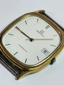 RELOJ PULSERA ZENITH COSMOPOLITAN VINTAGE CUARZO PARA HOMBRE FUNCIONANDO NECESITA JUNTA NUEVA ETA - Imagen 1 de 17
