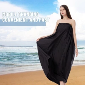 Waterproof Changing Room Black Simple Beach Changing Cover Tent Camping - Picture 1 of 12
