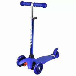 Mini Kick Scooter BTEXPERT Altura Ajustable y Barra en T Niños 3 Luces Ruedas - Imagen 1 de 1