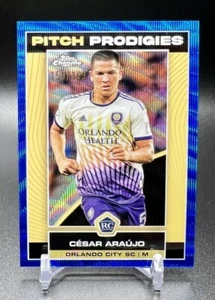 2023 Topps Chrom CESAR ARAUJO RC ROOKIE Pitch Prodigies Blue Wave/199 Orlando - Bild 1 von 3