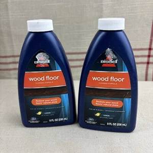 Lot/2 BISSELL Cleaning Formula Lemon Wood Floor 8 Oz Each Crosswave & Spinwave - Picture 1 of 12