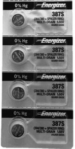 387S Battery Replacement Watch Battery Equivalent Energizer x 4 - Picture 1 of 1