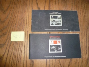1972 Pontiac Grand Ville Bonneville Catalina Owner's Manual PKG- Vintage - 9/1 J - Picture 1 of 1