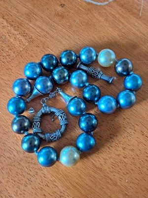 Sterling Silver South Seas Pearl Necklace For Repair - Image 1 of 4