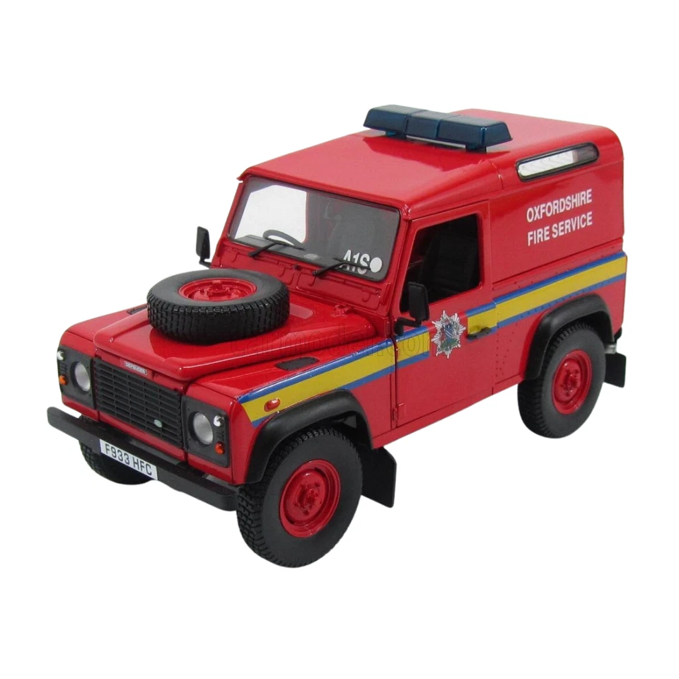 1/18 LAND ROVER DEFENDER 90 OXFORDSHIRE FIRE SERVICE 1984 UNIVERSAL HOBBIES RARE - Immagine 1 di 1