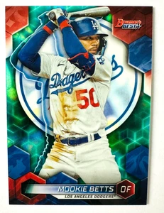 2023 Bowmans Best Mookie Betts Aqua Seismic Refractor Card SP #/199 Dodgers - Bild 1 von 3