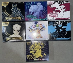 NEW-Pokemon TCG Mega Evolutions/White Flare/Black Bolt/Surging Sparks/Prismatic - Picture 1 of 1