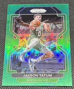 2021-22 Panini Prizm Jayson Tatum Color Match Verde Prizm #13 Boston Celtics - Imagen 1 de 2